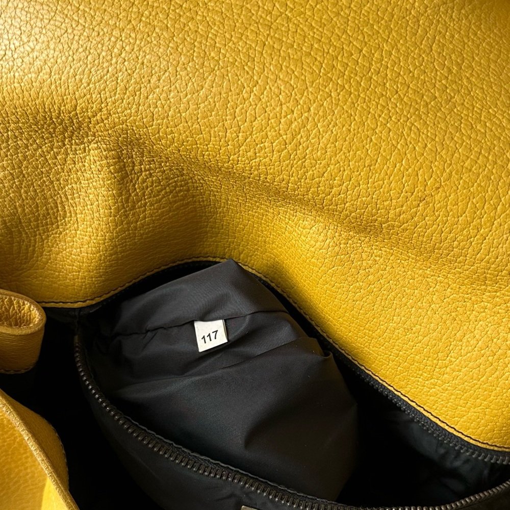 Miu Miu Vintage 2YK Mustard Yellow Leather Shoulder Bag - Picture 8 of 8